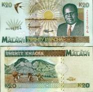 *20 Kwacha MALAWI 1995, P32 UNC - Kliknutím na obrázok zatvorte -